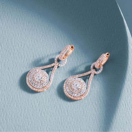 Diamond Cluster Earrings